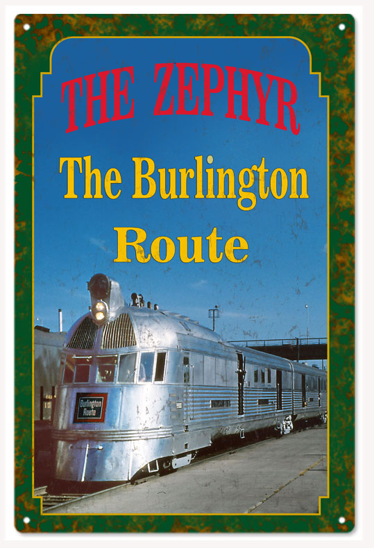 The Zephyr Railroad 12x18