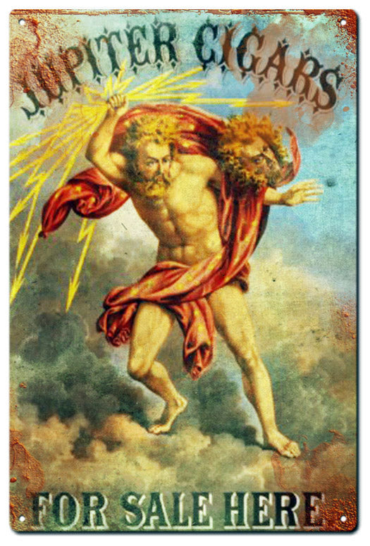 Jupiter Cigars For Sale Here Vintage Style Metal Sign 12 x 18