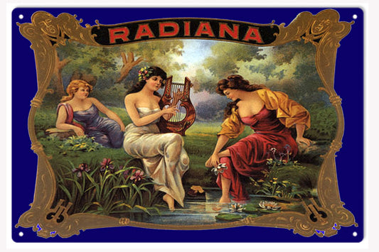 Radiana Cigar Vintage Style Metal Sign 12 x 18