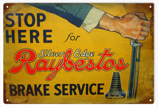 Raybestos Brake Service Vintage Style Metal Sign 12 x 18