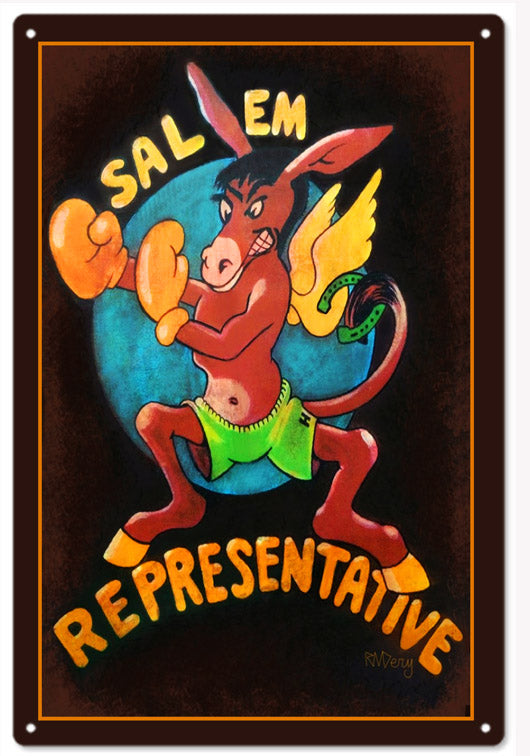 Salem Representative Vintage Style Metal Sign 12 x 18