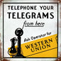 Telegrams Western Union 12x18