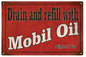 Mobil Oil Drain And Refill 12x18