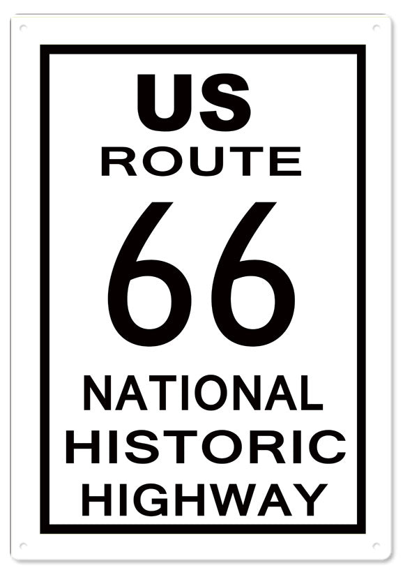 Us Route 66 Car 12x18