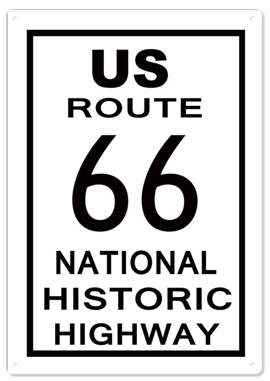 Us Route Vintage Style Metal Sign 12 x 18