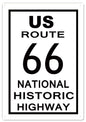 Us Route 66 Car 12x18