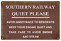 Southern Railway Quite Please Railroad 12x18