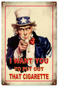 Uncle Sam Put Out That Cigarette 12x18