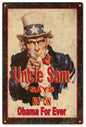 Uncle Sam No On Obama 12x18