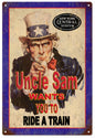 Uncle Sam New York Central Railroad 12x18