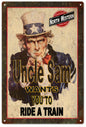 Uncle Sam North Western Railroad 12x18
