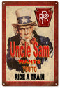 Uncle Sam Rpr Pennsylvania Railroad 12x18