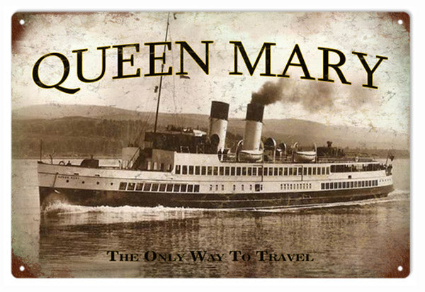 Queen Mary Ship 12×18