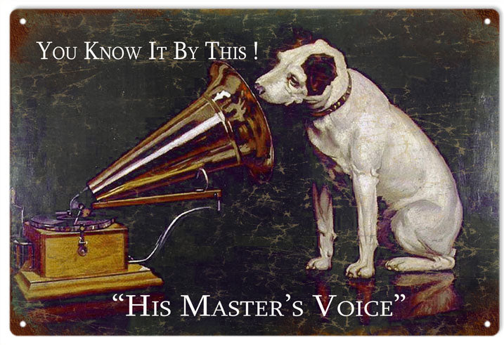 RCA His Master’s Voice 12×18