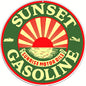 Sunset Gasoline Sunrise Motor Oils 14 x 14