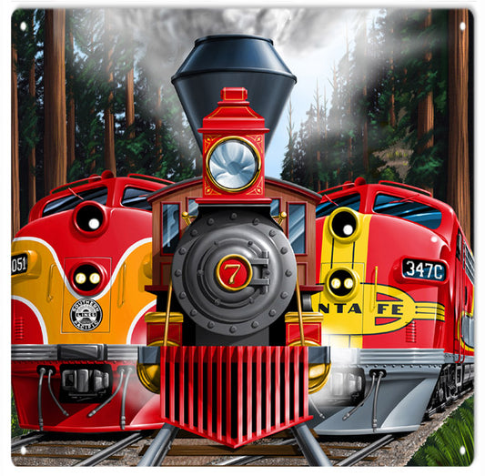 Southern Pacific Diesel Vintage Style Metal Sign 12 x 12