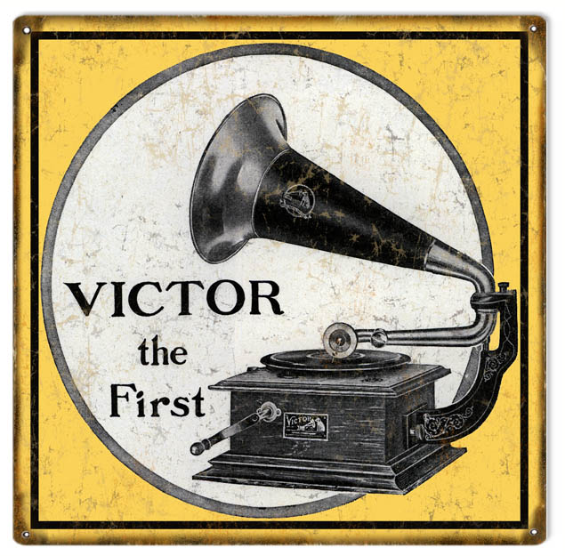 Victor The First Phonograph 12x12