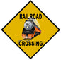 Railroad Crossing Daylight Engine Railroad 12x12