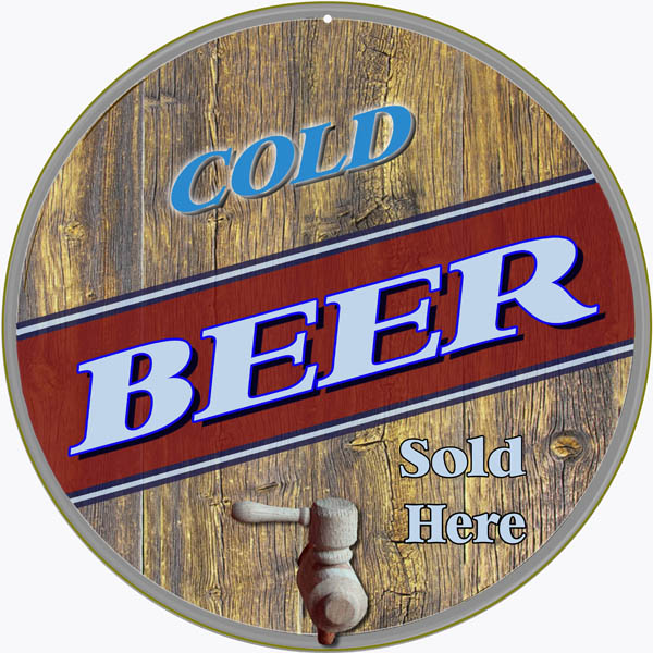 Cold Beer Sold Here 14x14