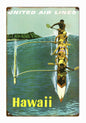 United Airlines Hawaii 12x18