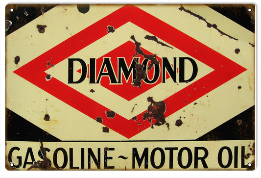 Diamond Gasoline Motor Oil 12″x18″