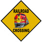 Railroad Crossing Santa Fe Railroad 12×12