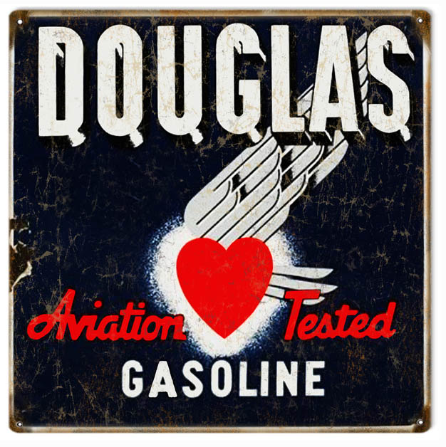 Douglas Gasoline Motor Oil 12×12