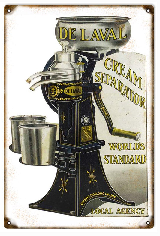 De Laval Cream Separator Country Vintage Style Metal Sign 12 × 18