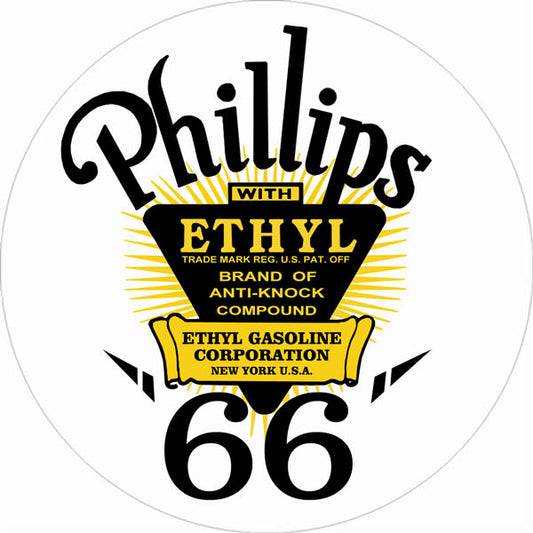 Phillips With Ethyl 66 Vintage Style Metal Sign 14 x 14