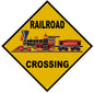 Railroad Crossing 440 Locomotive Railroad 12x12