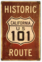 Historic California US 101 Route 12″x18″