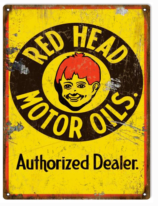 Red Head Motor Oils Authorized Dealer 9x12