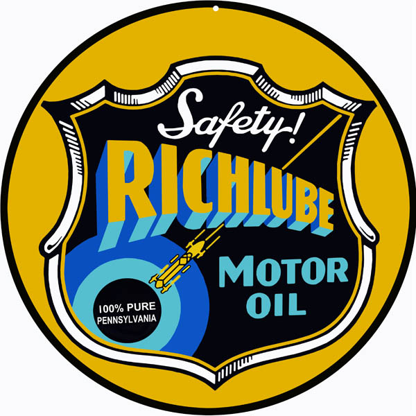 Safety Richlube Motor Oil 14 x 14