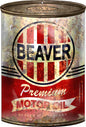 Beaver Motor Oil Can 7x10.5
