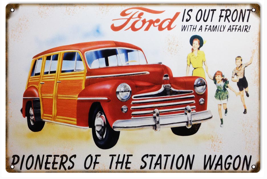 Ford Station Wagon 12″x18″