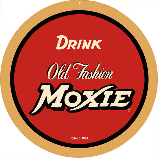 Drink Old Fashion Moxie Vintage Style Metal Sign 14 x 14