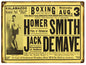 Homer Smith VS Jack DeMave Boxing 9×12