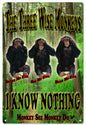 ISpeak No Evil See No Evil 12x18