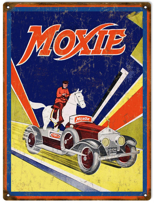Moxie Vintage Style Metal Sign 9 × 12
