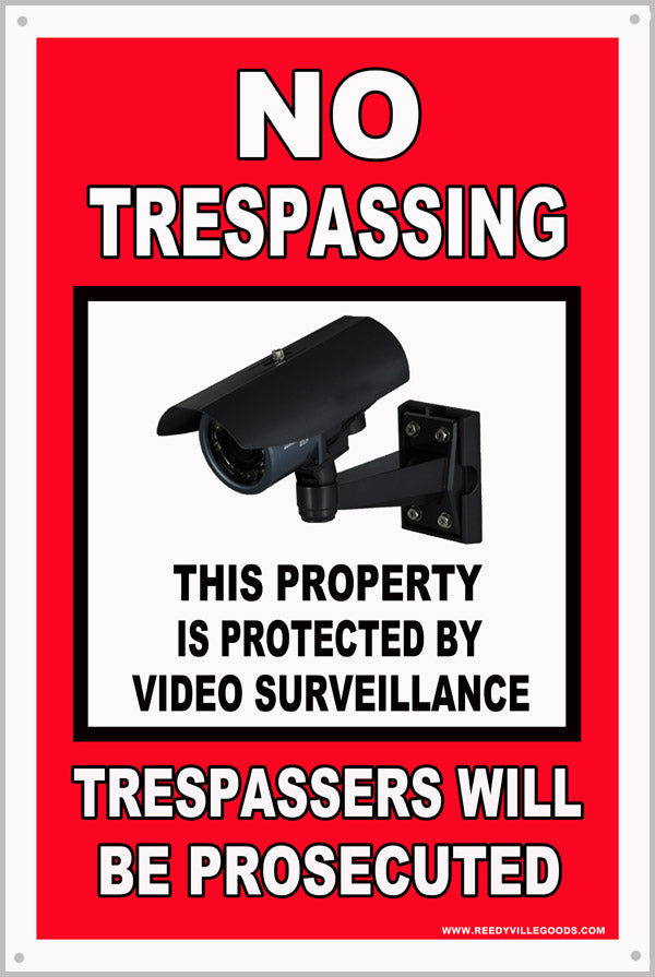 No Trespassing 12x18