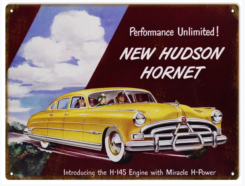 Hudson Hornet Automobile 9×12