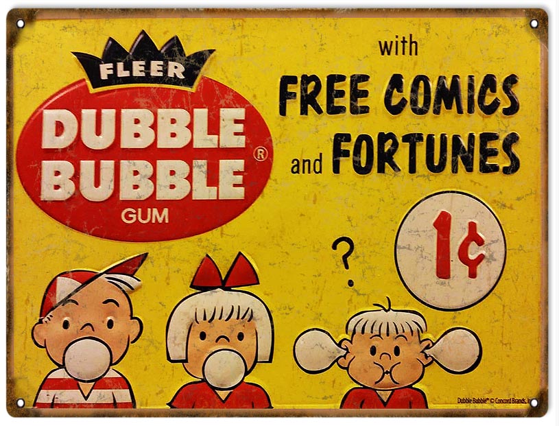 Dubble Bubble Gum 9×12