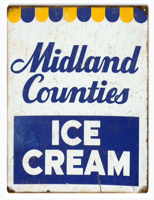 Midland Counties Ice Cream 9x12