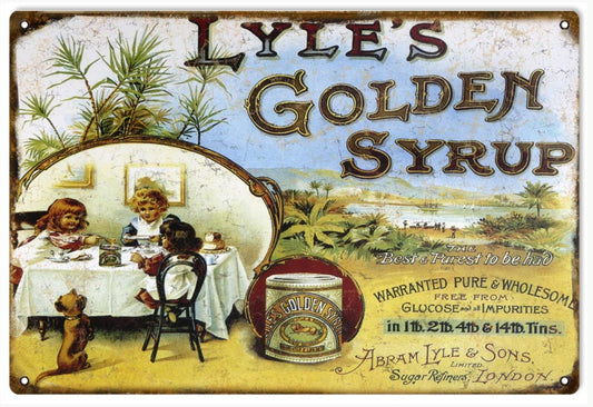 Lyles Golden Syrup Vintage Style Metal Sign 12 x 18