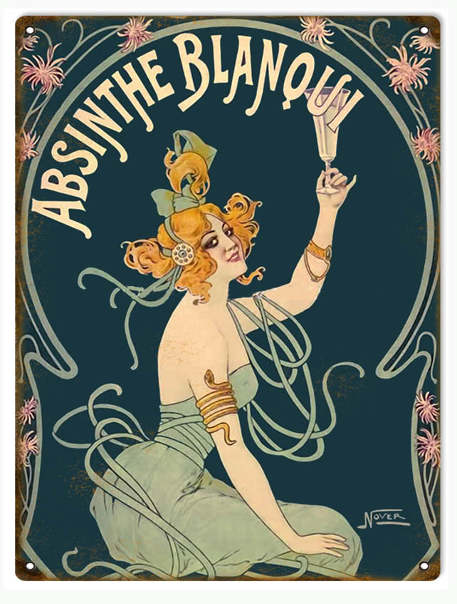 Absinthe Blanqui Smiling Red Head 9×12