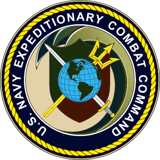 US Navy Expeditionary Combat Vintage Style Metal Sign 14 x 14