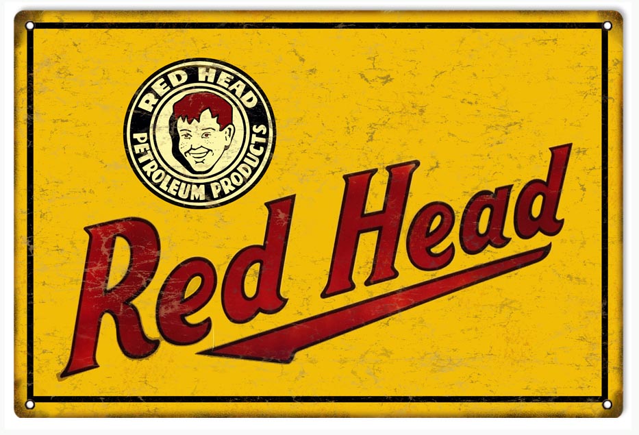 Red Head Motor Oil 12x18