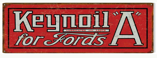 Keynoil A Vintage Style Metal Sign 6 × 18