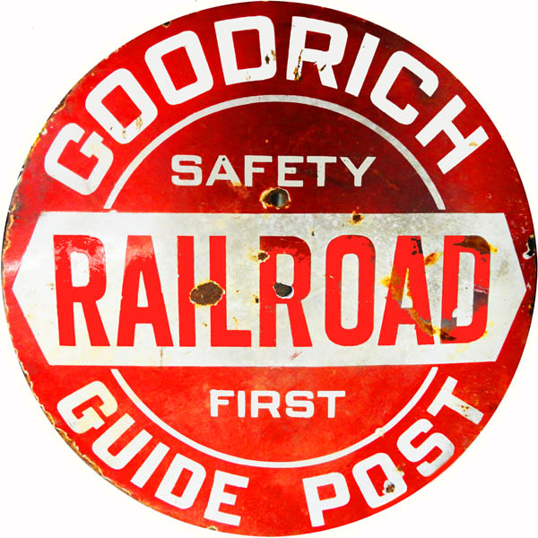 Goodrich Railroad Guide Post 14 x 14