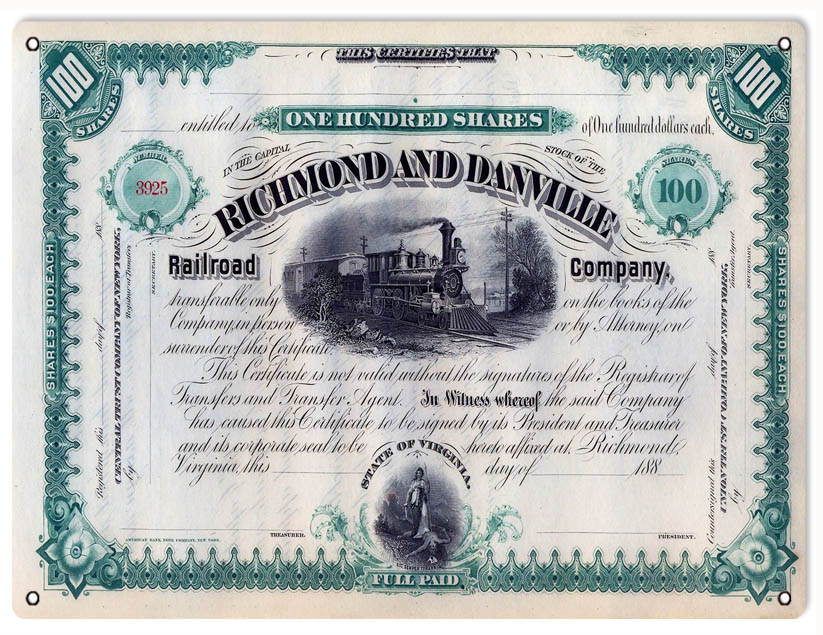 Richmond Danville Stocks 9×12